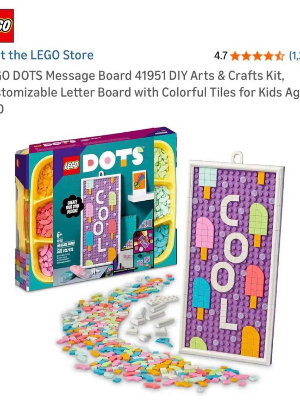 LEGO DOTS Message Board (41951) DIY arts and crafts kit  new